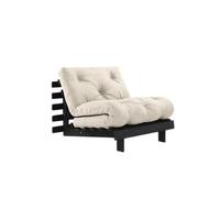 Canapé-lit Roots 90x200 Noir Nuit/914 Lin
