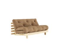 Canapé-lit Roots Karup Design avec Matelas 160x200 755 Mocca/Brut