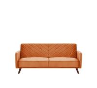 Canapé-Lit Senja Orange Velours Orange
