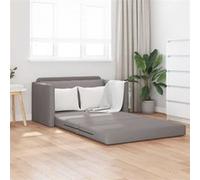 Vidaxl Canapé Lit Sol 2-En-1 Taupe 124x71x78 Cm Tissu Gris