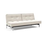 Canapé-lit Splitback chrome 210x89cm frame black steel