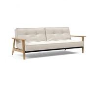 Canapé-lit Splitback Frej chêne 232x99cm frame black steel