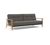 Canapé-lit Splitback Frej chêne 234x90cm frame black steel