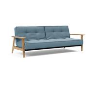 Canapé-lit Splitback Frej chêne 234x90cm frame black steel