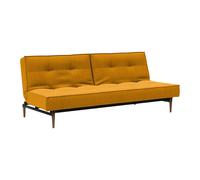 Canapé-lit Splitback Styletto bois foncé 210x90cm frame black steel