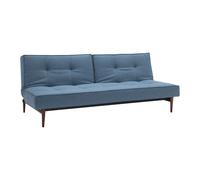 Canapé-lit Splitback Styletto bois foncé 210x90cm frame black steel