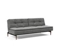 Canapé-lit Styletto bois foncé 210x91cm frame black steel
