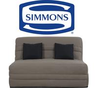 Canapé lit Wanda Slyde 140 ressorts couette taupe