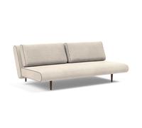 Canapé-lit Unfurl Lounger 200x121cm velours côtelé frame black steel