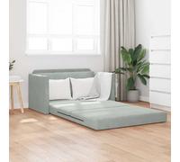Vidaxl Canapé Lit Au Sol 2-En-1 Vert Foncé 124x204x61 Cm Velours Vert