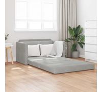 vidaXL Canapé-lit moderne 2-en-1 velours Noir 124x204x61 cm