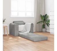 vidaXL Canapé-lit 2 en 1 en velours convertible vert foncé 98x71x83 cm