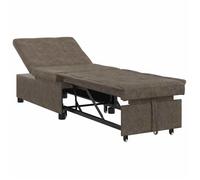 Vidaxl Canapé-Lit 3-En-1 Design Rétractable Vert Armée En Simili Cuir
