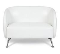 hjh OFFICE Canapé Lounge St. Lucia Similicuir Blanc