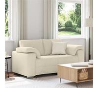 Canapé Beige Tissu en lin mélangé Ensemble de Assise salon Canapé Doux vidaXL vi