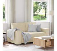 Canapé loveseat vidaXL Crème 120 cm en simili cuir