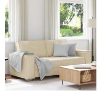 Canapé loveseat crème 140 cm en simili cuir