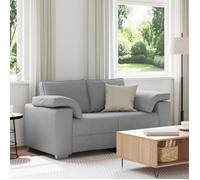 canapé loveseat gris clair 120 cm en tissu Gris clair