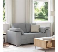 canapé loveseat gris clair 120 cm en tissu Gris clair