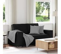 Canapé Loveseat Noir 120 cm en simili cuir