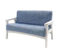 Canapé loveseat pour chambre à coucher Fauteuil lumineux Modèle de meuble miniature Maisons de poupée Accessoires de canapé Ensemble de jeu réaliste 1:12 Chaise de maison de poupée en bois