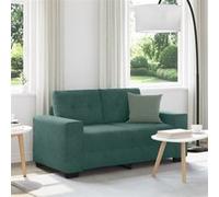 Canapé Loveseat Vert Foncé 120 cm en Velours Vert G
