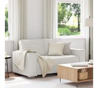 Canapé Loveseat Vidaxl Blanc 120 Cm En Simili Cuir Blanc