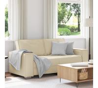 Canapé Loveseat Vidaxl Crème 140 Cm En Simili Cuir