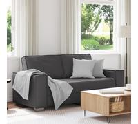 Canapé Loveseater Vidaxl Gris 140 Cm En Simili Cuir Gris