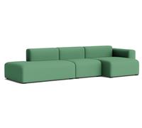 Canapé Mags 3 places Combination 4 Low Armrest avec accoudoir à droite Hay Tissu Steelcut 932 - 5710441370314