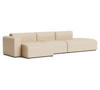 Canapé Mags 3 places Combination 4 Low Armrest avec accoudoir à gauche Hay Tissu Hallingdal 220 - 5710441370574