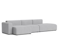 Canapé Mags 3 places Combination 4 Low Armrest avec accoudoir à gauche Hay Tissu Linara 443 - 5710441370116