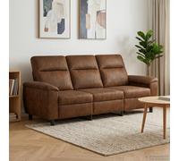 Canapé Marron 214 x 90 x 95 cm Simili daim vidaXL