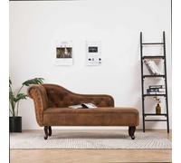 Canapé méridienne Chesterfield argent similicuir capitonné NEUF vidaXL