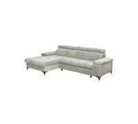 MARCEAU - Canapé Méridienne Gauche 3 Places Convertible Tissu Beige - Altobuy Beige