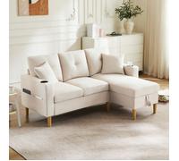 Canapé moderne 3 places - PDZZZD - L175*129*90cm - Beige - Convertible - Réversible