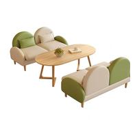 Canapé moderne du milieu du siècle, canapé en tissu de cuir avec coussins confortables pour salon ou chambre à coucher, facile à installer Love Seat