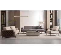 Canapé moderne et lumineux 3+3+1 Set designer salon 3pcs
