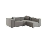 sweeek - Canapé modulable. Tissu déperlant. 3 Places. 2 Corners + 1 Fauteuil