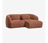 Canapé modulable avec méridienne droite 2 pièces en chenille Coquette