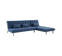 Canapé modulable convertible tissu HORNET - Bleu