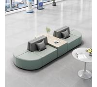 Canapé modulable double face design ergonomique et revêtement en cuir durable pour espaces commerciaux et publics