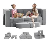 Canapé Modulable Enfant 22pcs Canapé Nugget pour Tout-petits Canapé Multifonctionnel Ultra-doux pour Chambre à Coucher Salle de Jeux Chambre d'enfant