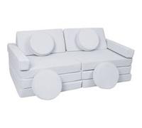 Velinda Canapé Sofa modulaire Multifonctionnel Blocs en Mousse Voiture avec Volant (Couleur: Gris)