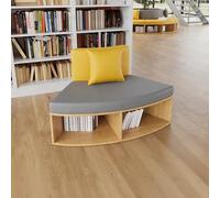 Canapé modulable facile à nettoyer, idéal pour bibliothèque, café, centre communautaire, salle de classe, espace de lecture pour enfants (3,7 m)