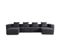 Canapé modulable HOME DELUXE VERONA XXL - 414 x 207 cm - Anthracite