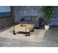 Canapé modulaire 2 places Canapé Lyon, simili cuir gris foncé