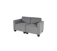 Canapé Modulaire 2 Places Canapé Lyon, Tissu/Textile Gris Multicolore