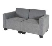 Canapé modulaire 2 places Lyon Tissu Textile gris Gris G