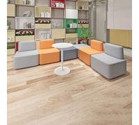 Canapé modulaire asymétrique - Assise flexible avec dossier - Design ergonomique pour bibliothèque, hall, salle de classe, jardin d'enfants - Pas de montage nécessaire